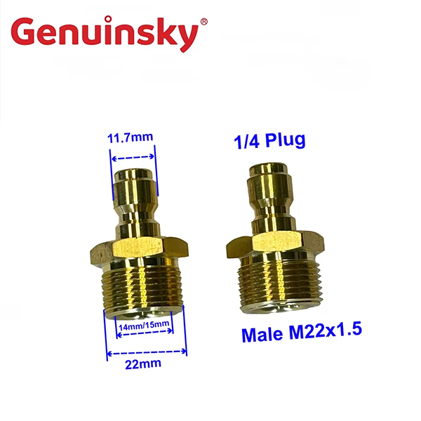 1/4 inch M22x1.5 Quick Release Plug