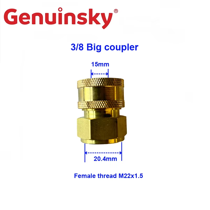 3/8 Big coupler