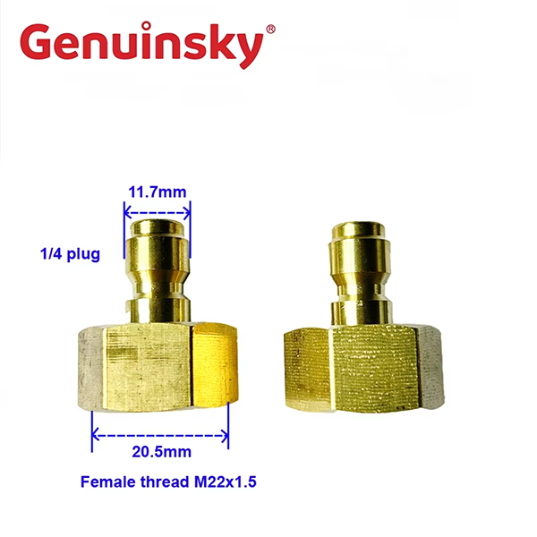 quick plug 1/4 inch female thread M22 connector