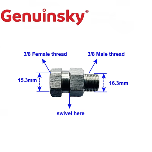 Stainless steel swivel fitting