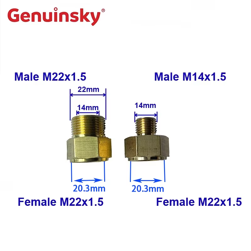 two types of brass nipples